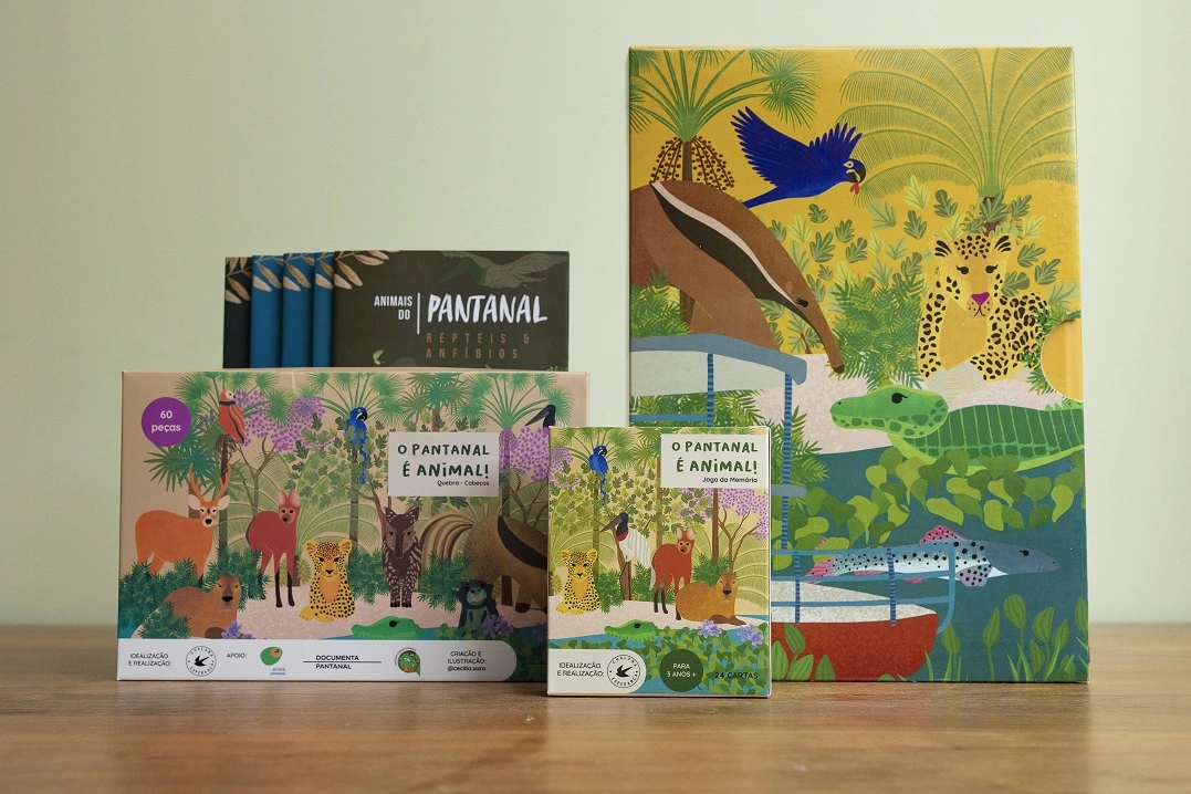 FAUNA NEWS coleção livros infantis sobre pantanal